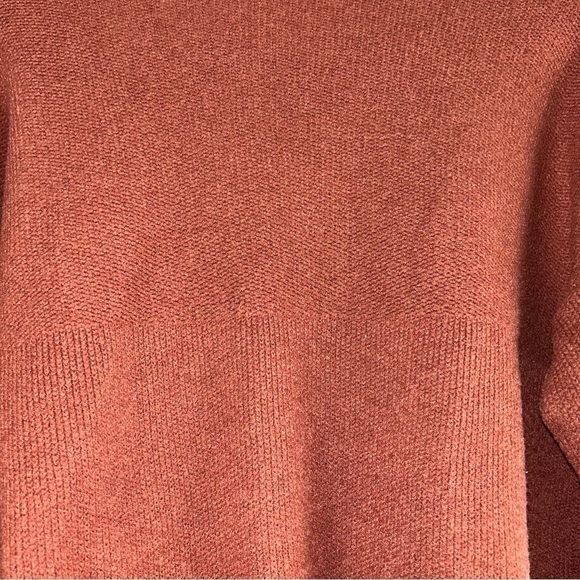 Lulu’s Sweater Get With It Mock Neck Knit Long Drop Sleeves Ribbed Boxy Fit - Picture 7 of 14